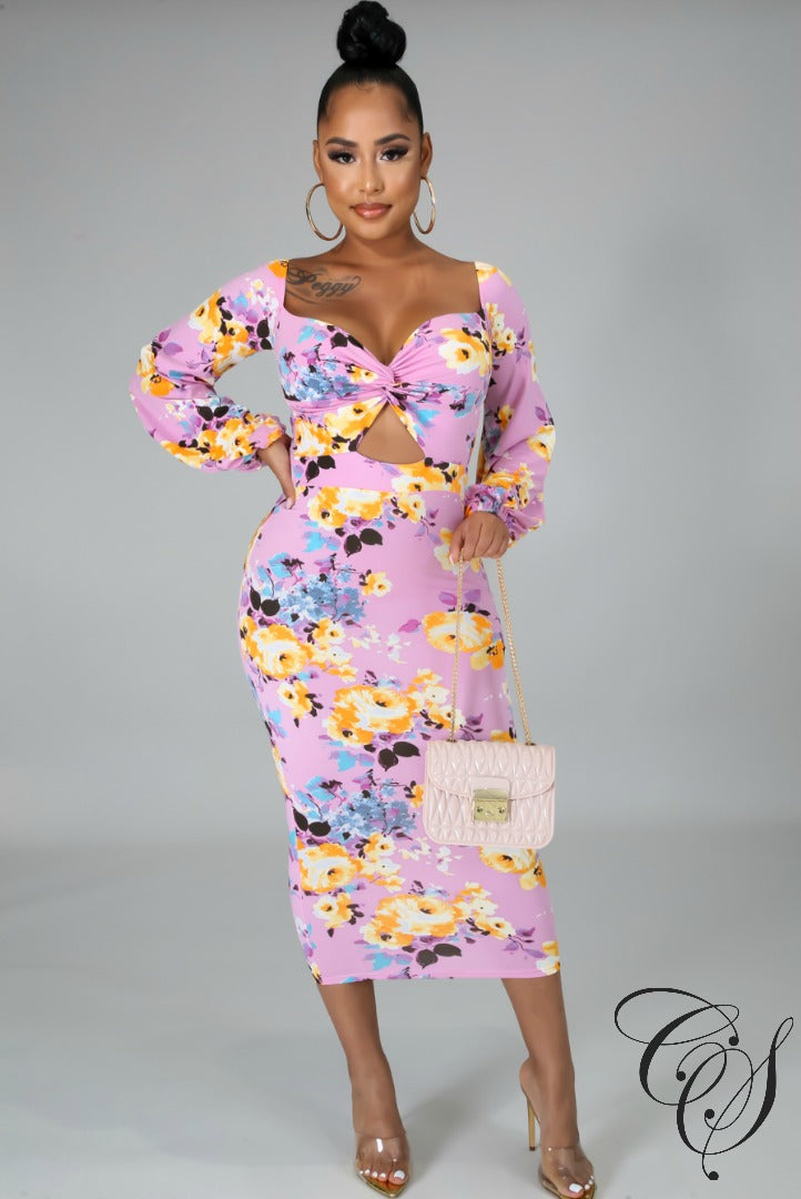 Bridget Floral Midi Dress