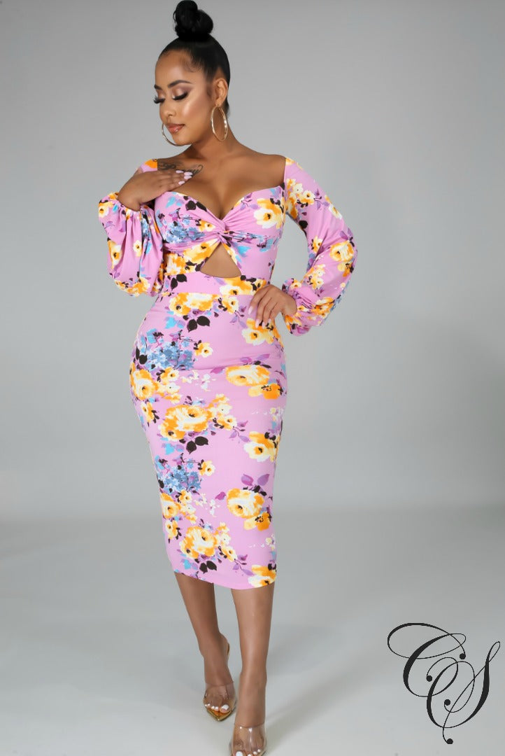 Bridget Floral Midi Dress