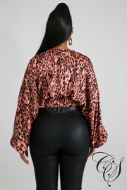 Casey Cheetah Kimono Crop Top, Top - Designs By Cece Symoné