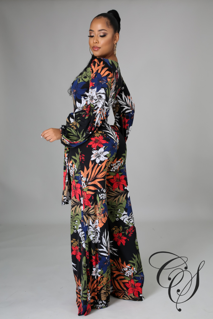 Charnice Dark Floral Jumpsuit