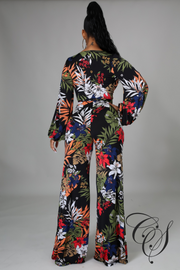 Charnice Dark Floral Jumpsuit
