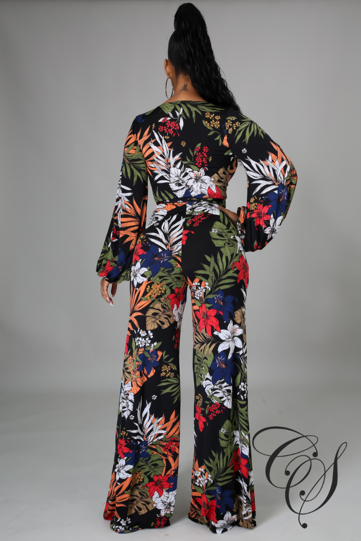 Charnice Dark Floral Jumpsuit