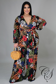 Charnice Dark Floral Jumpsuit