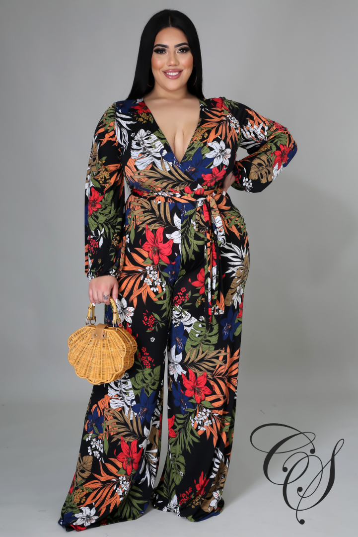 Charnice Dark Floral Jumpsuit