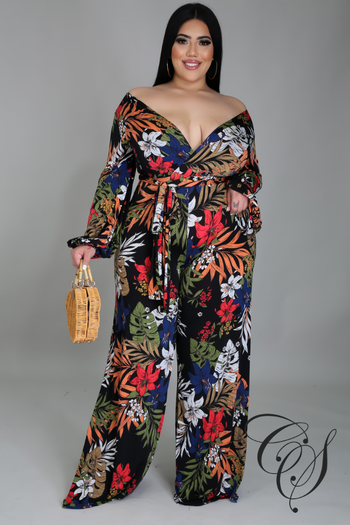 Charnice Dark Floral Jumpsuit