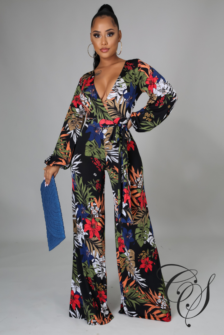 Charnice Dark Floral Jumpsuit