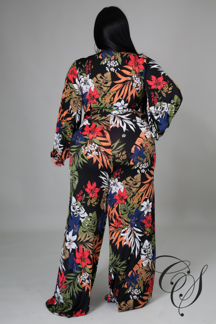 Charnice Dark Floral Jumpsuit