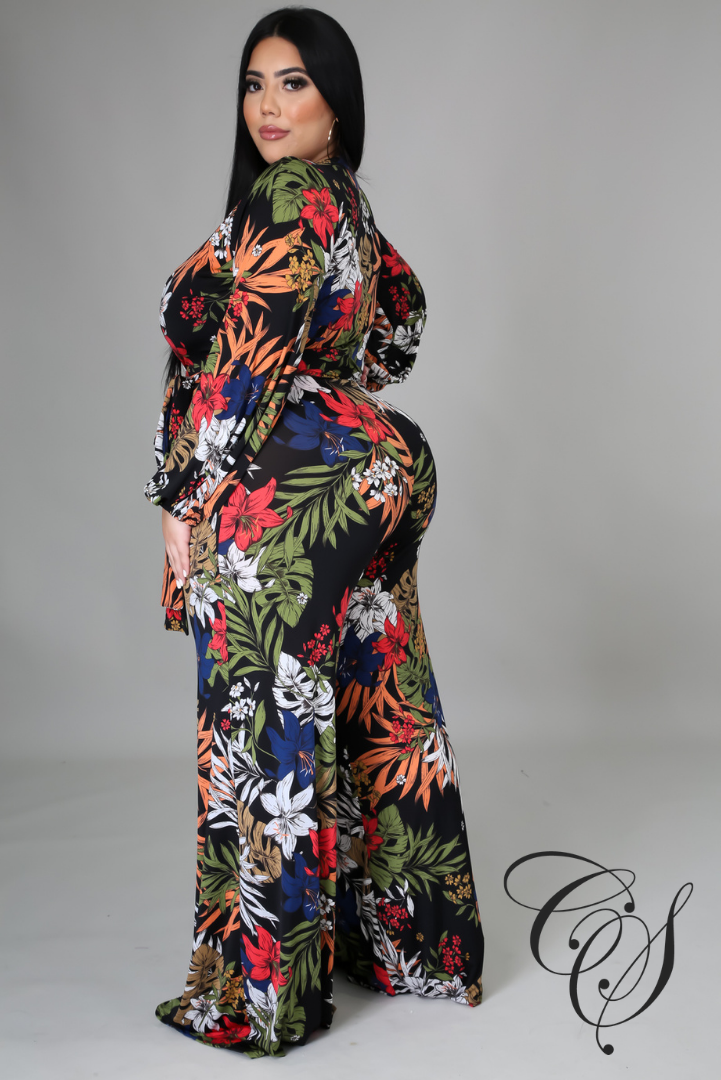 Charnice Dark Floral Jumpsuit