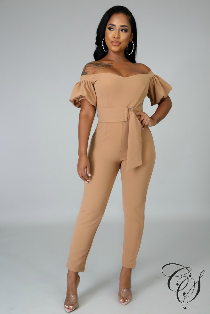 Christine Short Puff Sleeves Jumpsuit, Jumpsuit - Designs By Cece Symoné