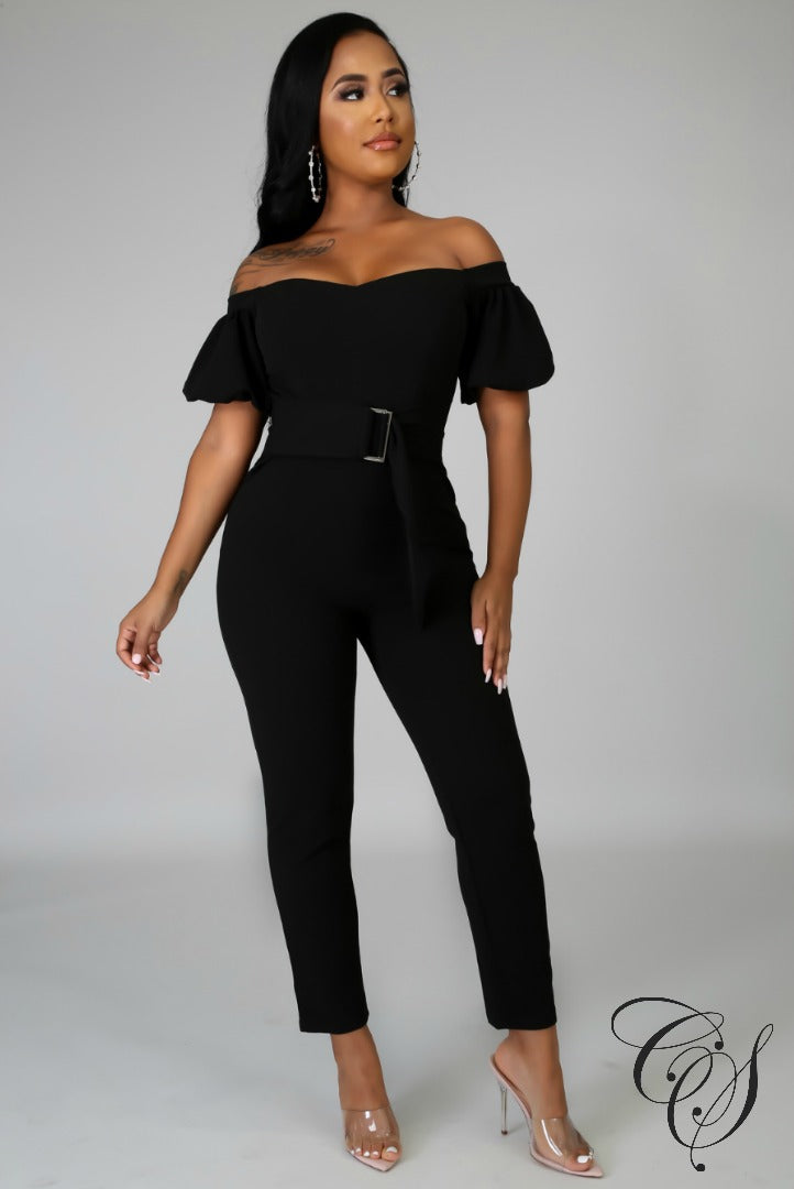 Christine Short Puff Sleeves Jumpsuit, Jumpsuit - Designs By Cece Symoné