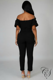 Christine Short Puff Sleeves Jumpsuit, Jumpsuit - Designs By Cece Symoné