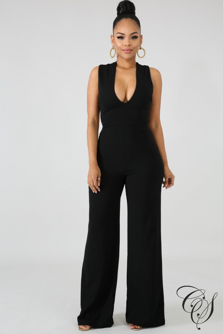 Clarissa Cross Strap Jumpsuit, Jumpsuit - Designs By Cece Symoné