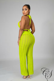 Cyndee Knit Glory Bell Bottom Set, swimsuit - Designs By Cece Symoné