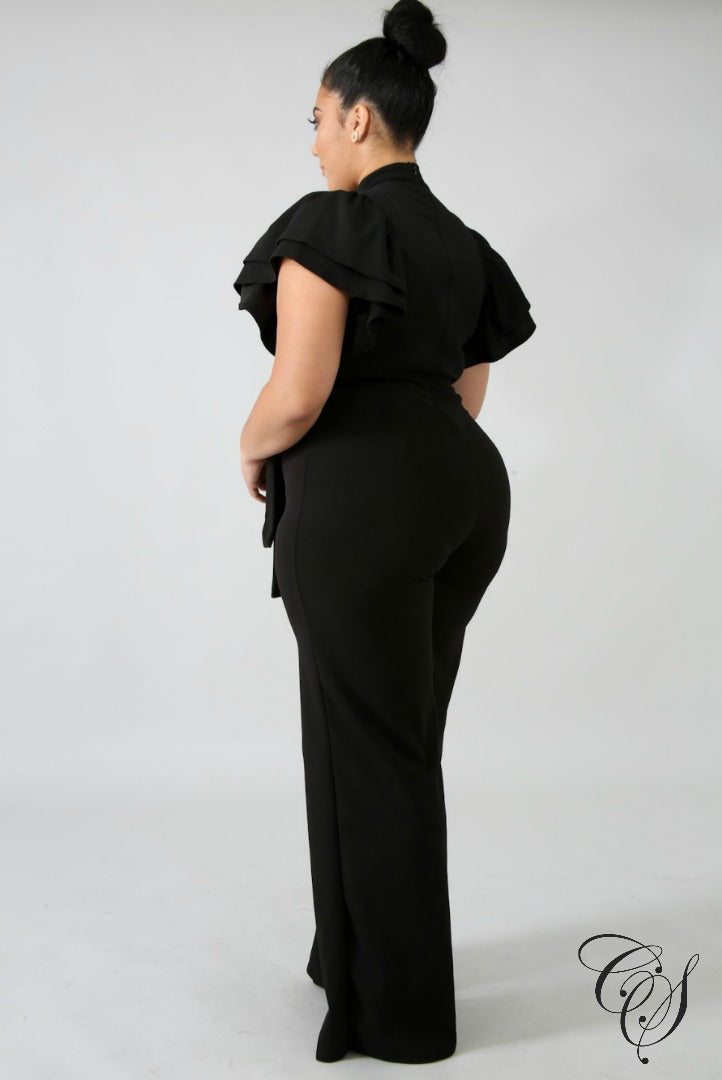 Dakota Tier Peep Jumpsuit, Jumpsuit - Designs By Cece Symoné