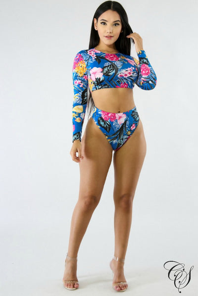 Darci Tropical Night Swim Set, swimsuit - Designs By Cece Symoné