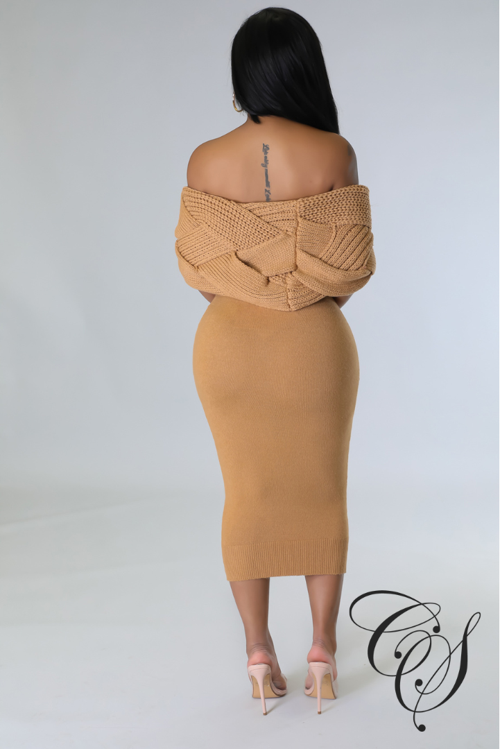 Dariana Chunky Cable Knit Skirt Set