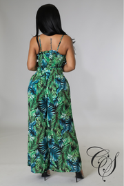 Dione Tropical Print Pant Set