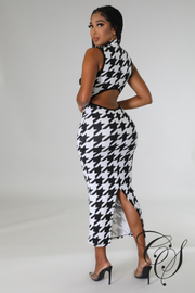Johan Houndstooth Dress Set