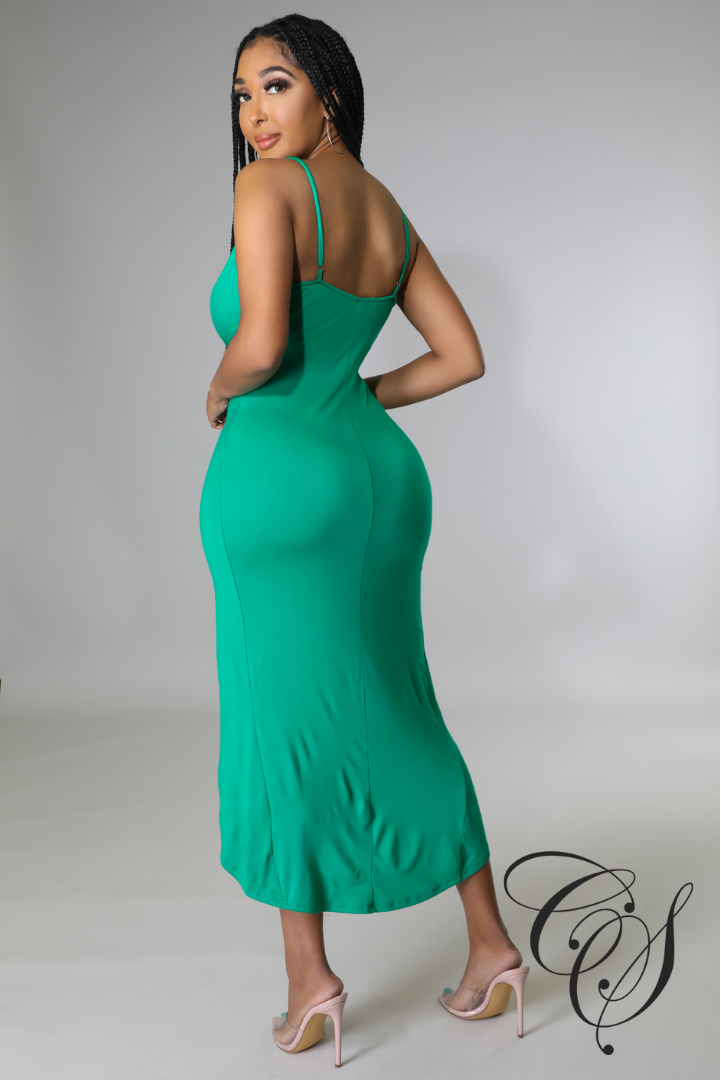 Elsa Low Plunge Maxi Dress