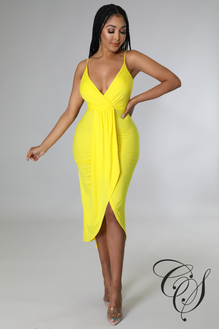 Elsa Low Plunge Maxi Dress