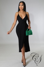 Elsa Low Plunge Maxi Dress
