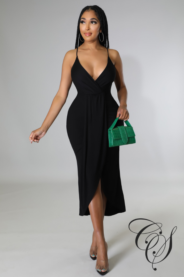 Elsa Low Plunge Maxi Dress