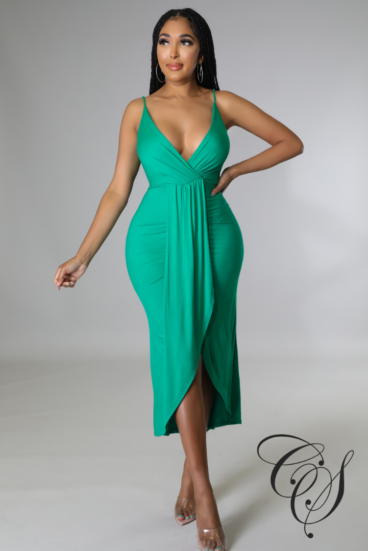 Elsa Low Plunge Maxi Dress