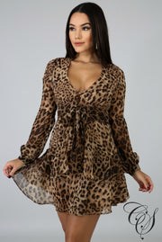 Emma Leopard Flare Dress, Dresses - Designs By Cece Symoné