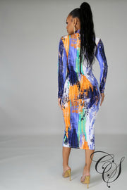 Estrella Striking Midi Dress, Dresses - Designs By Cece Symoné