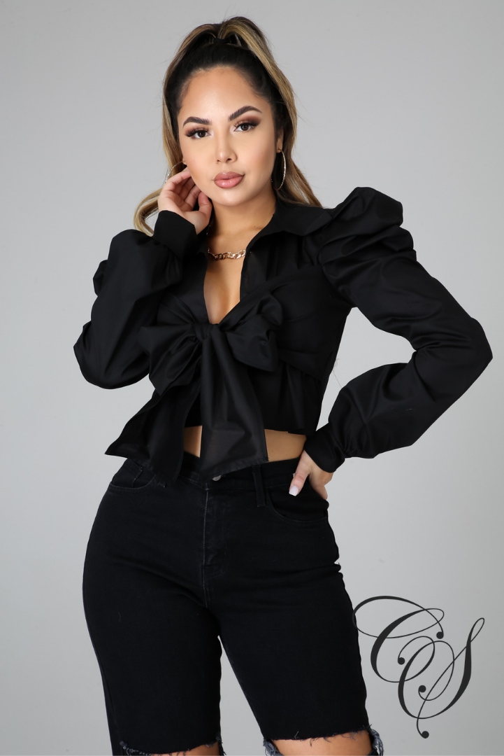 Eve Poplin Tie Top
