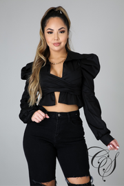 Eve Poplin Tie Top