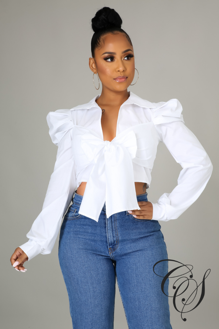 Eve Poplin Tie Top