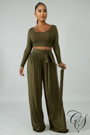 Evelyn High Waist Palazzo Pant Set, Set - Designs By Cece Symoné