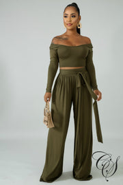 Evelyn High Waist Palazzo Pant Set, Set - Designs By Cece Symoné