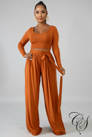 Evelyn High Waist Palazzo Pant Set, Set - Designs By Cece Symoné
