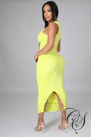 Falynn Extreme Ruched Midaxi Dress