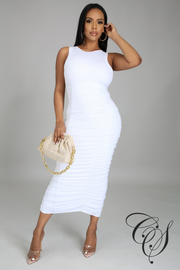 Falynn Extreme Ruched Midaxi Dress
