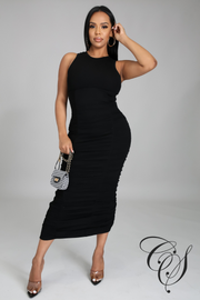 Falynn Extreme Ruched Midaxi Dress