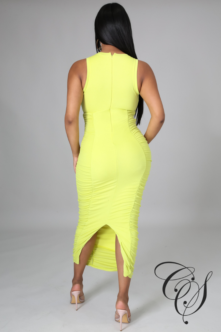 Falynn Extreme Ruched Midaxi Dress