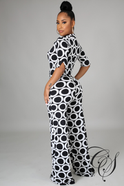 Fancy Monochrome Jumpsuit
