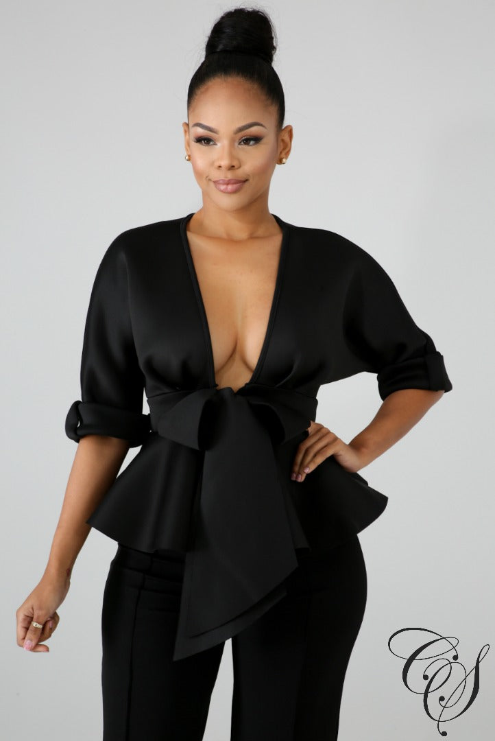 Fancy Tie Top, Top - Designs By Cece Symoné