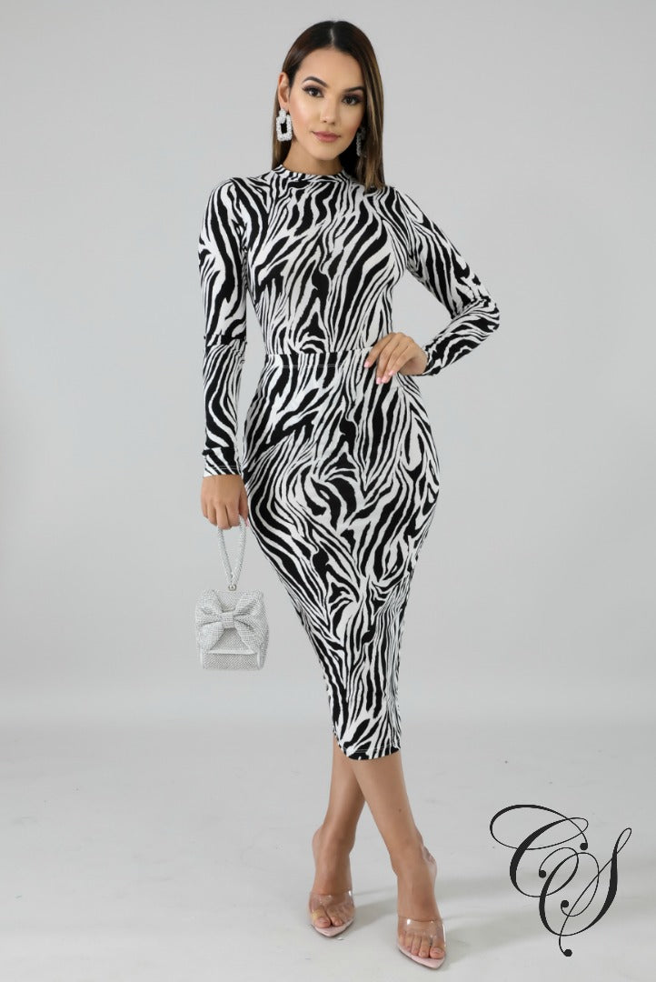 Felicity Zebra Bodysuit Set, Set - Designs By Cece Symoné
