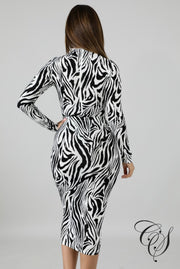 Felicity Zebra Bodysuit Set, Set - Designs By Cece Symoné