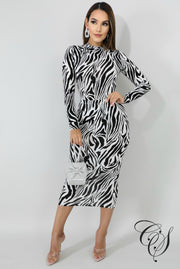 Felicity Zebra Bodysuit Set, Set - Designs By Cece Symoné