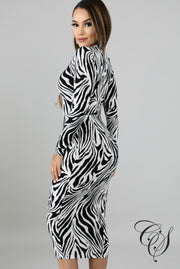Felicity Zebra Bodysuit Set, Set - Designs By Cece Symoné