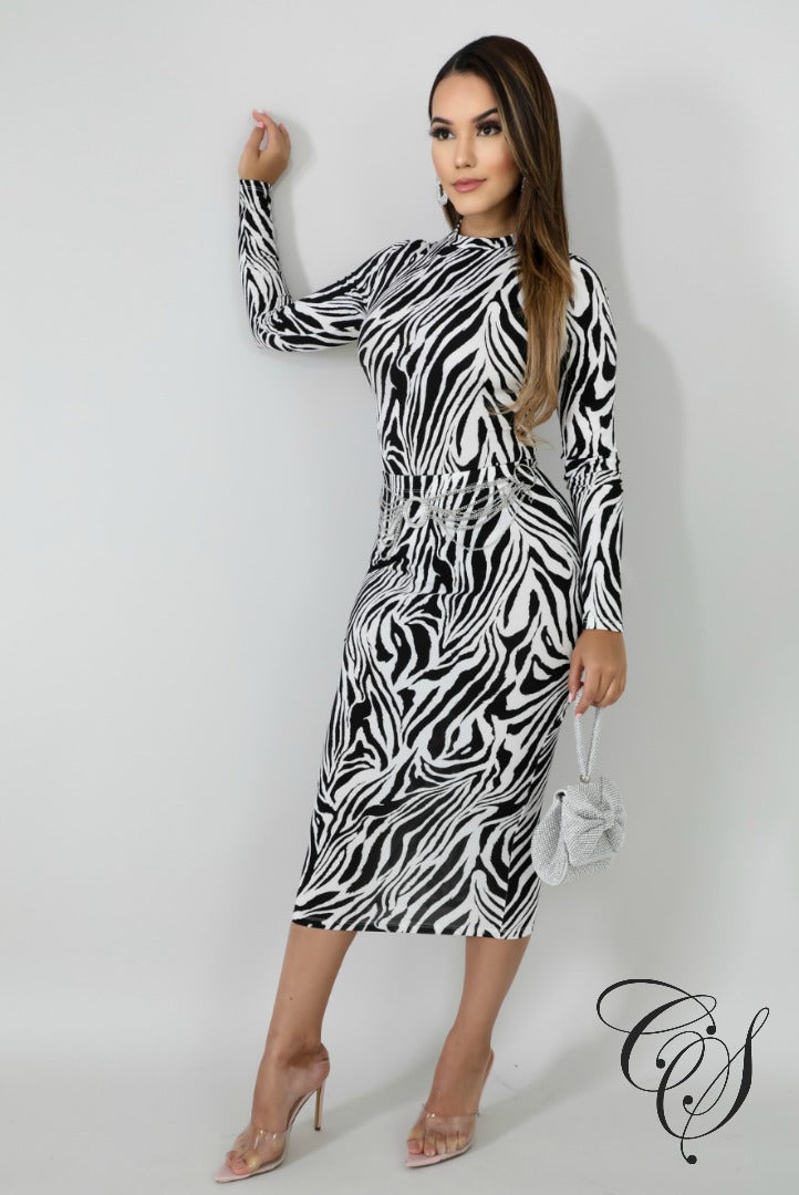 Felicity Zebra Bodysuit Set, Set - Designs By Cece Symoné