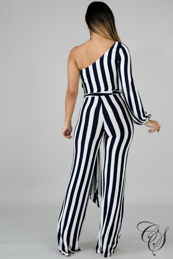 Fiona Nautical Stripe Jumpsuit, Jumpsuit - Designs By Cece Symoné
