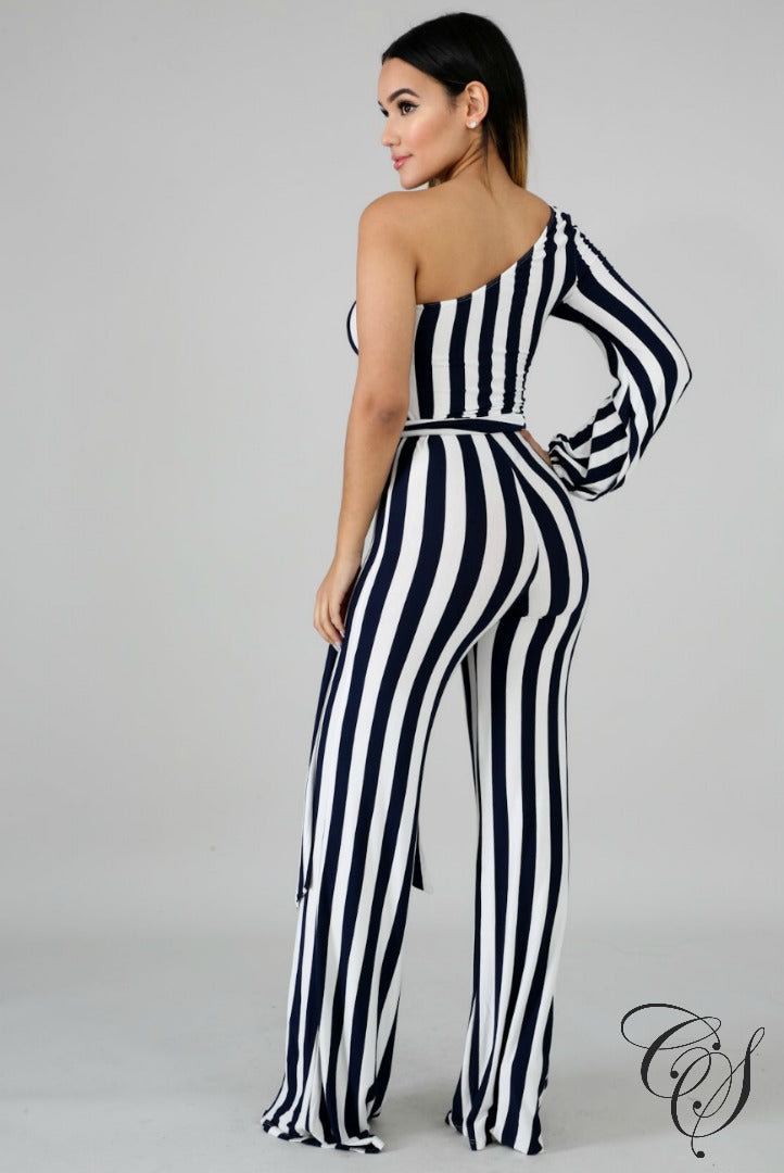 Fiona Nautical Stripe Jumpsuit, Jumpsuit - Designs By Cece Symoné