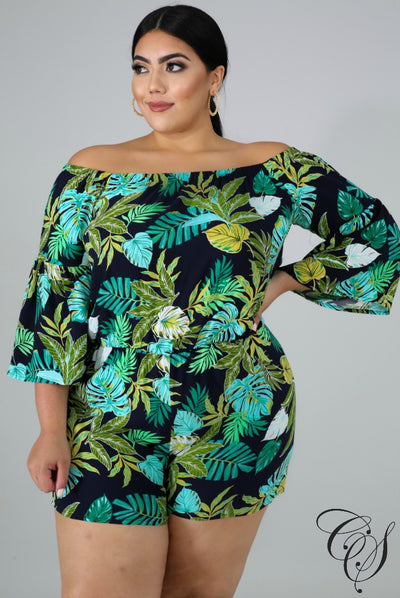 Frankie Caribbean Romper, Jumpsuit - Designs By Cece Symoné