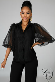 Gabriela Sheer Right Through You Top, Top - Designs By Cece Symoné